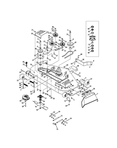 Part Location Diagram of 703-07845A MTD BFL-DECK 54 FAB